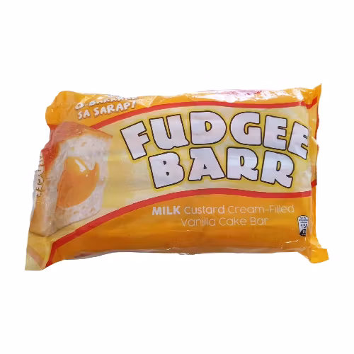 Fudgee bar Flavor MILK Custard Cream-Filled Vanilla Cake Bar