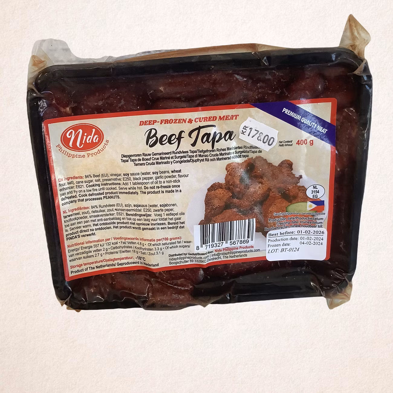 BEEF TAPA (pick up only)