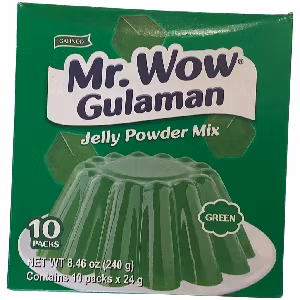 Mr.wow gulaman jelly powder mix green(box)
