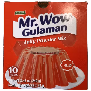Mr.wow gulaman jelly powder mix red(box)