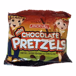 Jack’n jill mini chocolate pretzels 28g