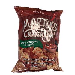 Oishi Marty’s Cracklin ’ spicy vinegar flavor