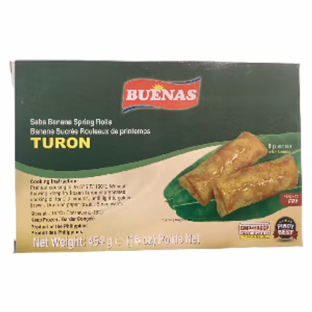 Buenas saba banana spring rolls turon 454g (pick up only)
