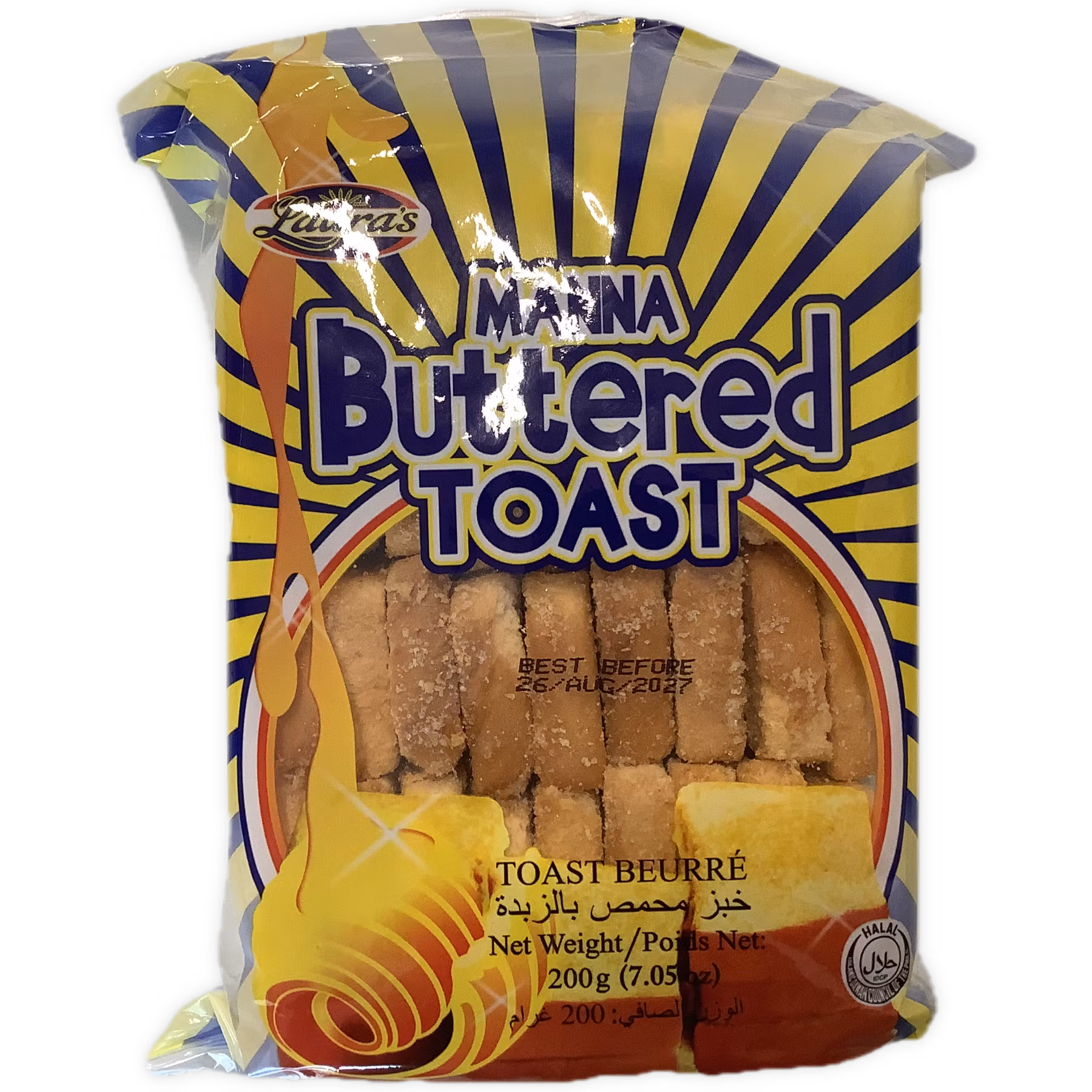 Laura’s manna buttered toast