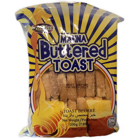 Laura’s manna buttered toast