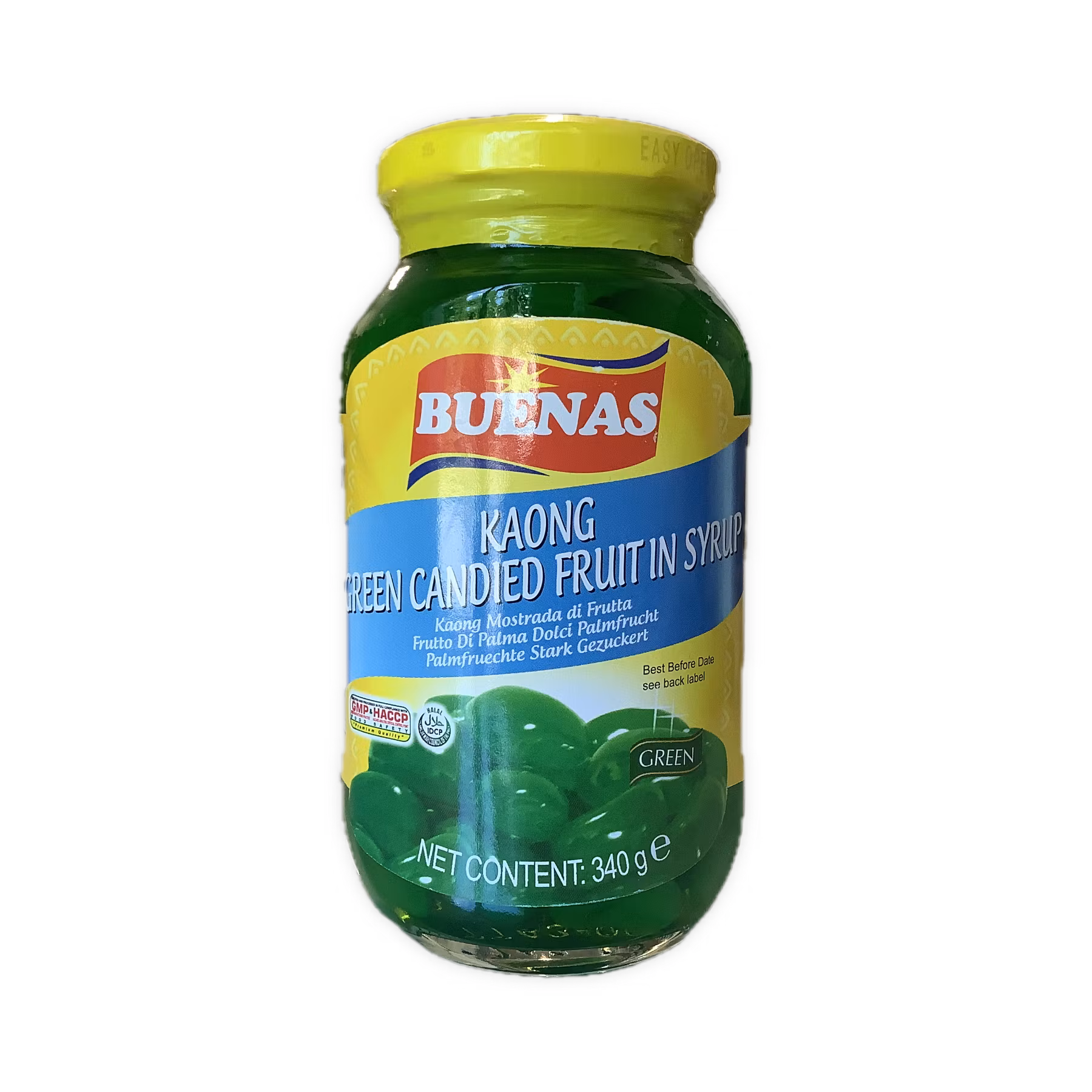 Buenas kaong green candied fruit in syrup