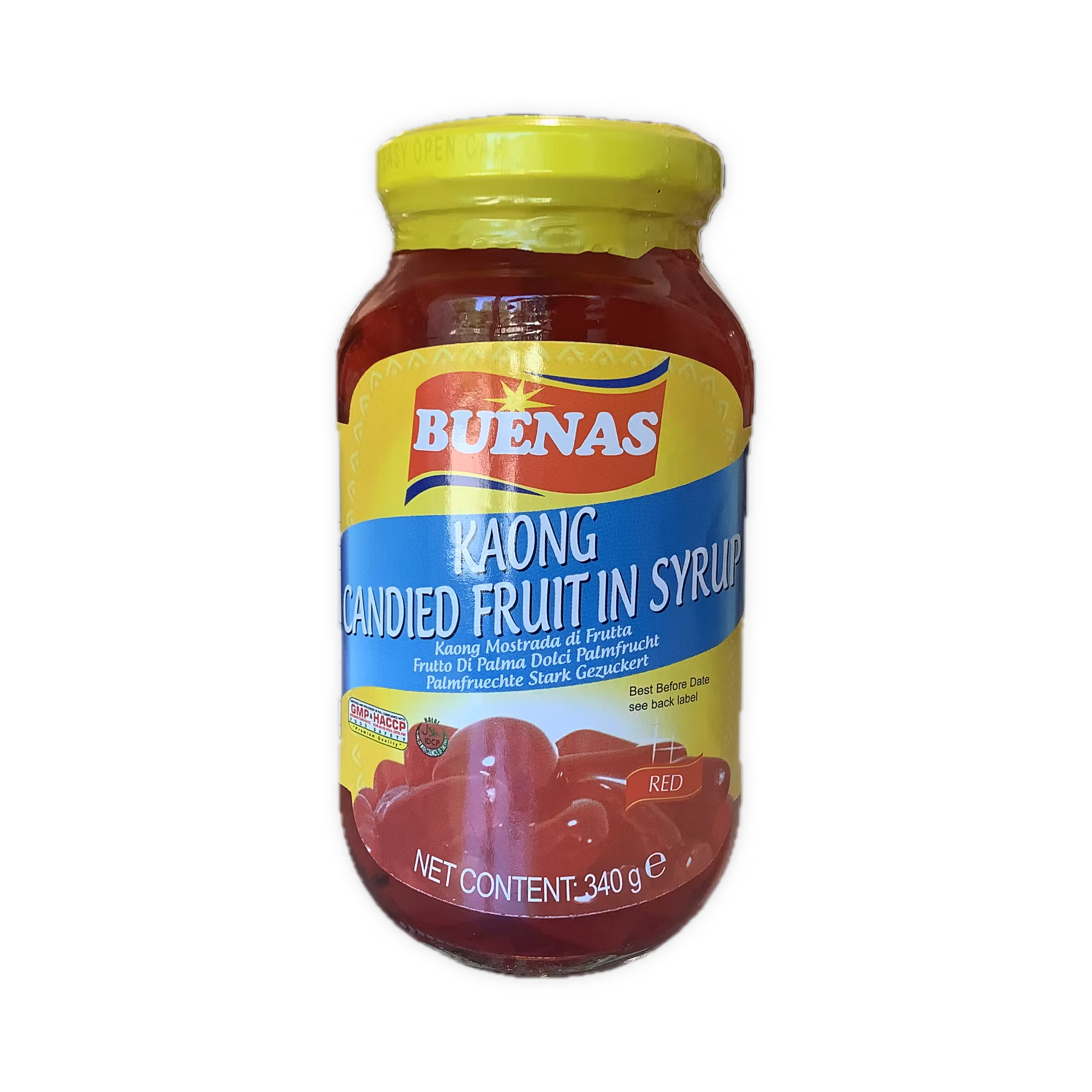 Buenas kaong candied fruit in syrup red