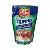 Del monte spaghetti sauce, meaty & flavorful