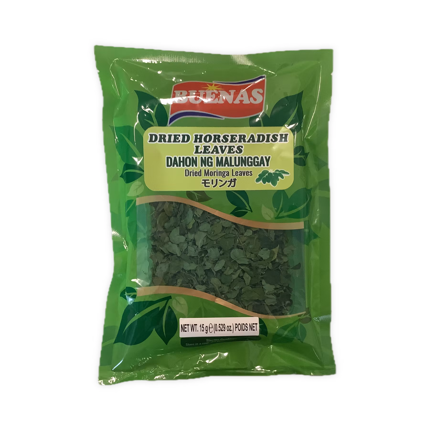 Buenas dried horseradish leaves