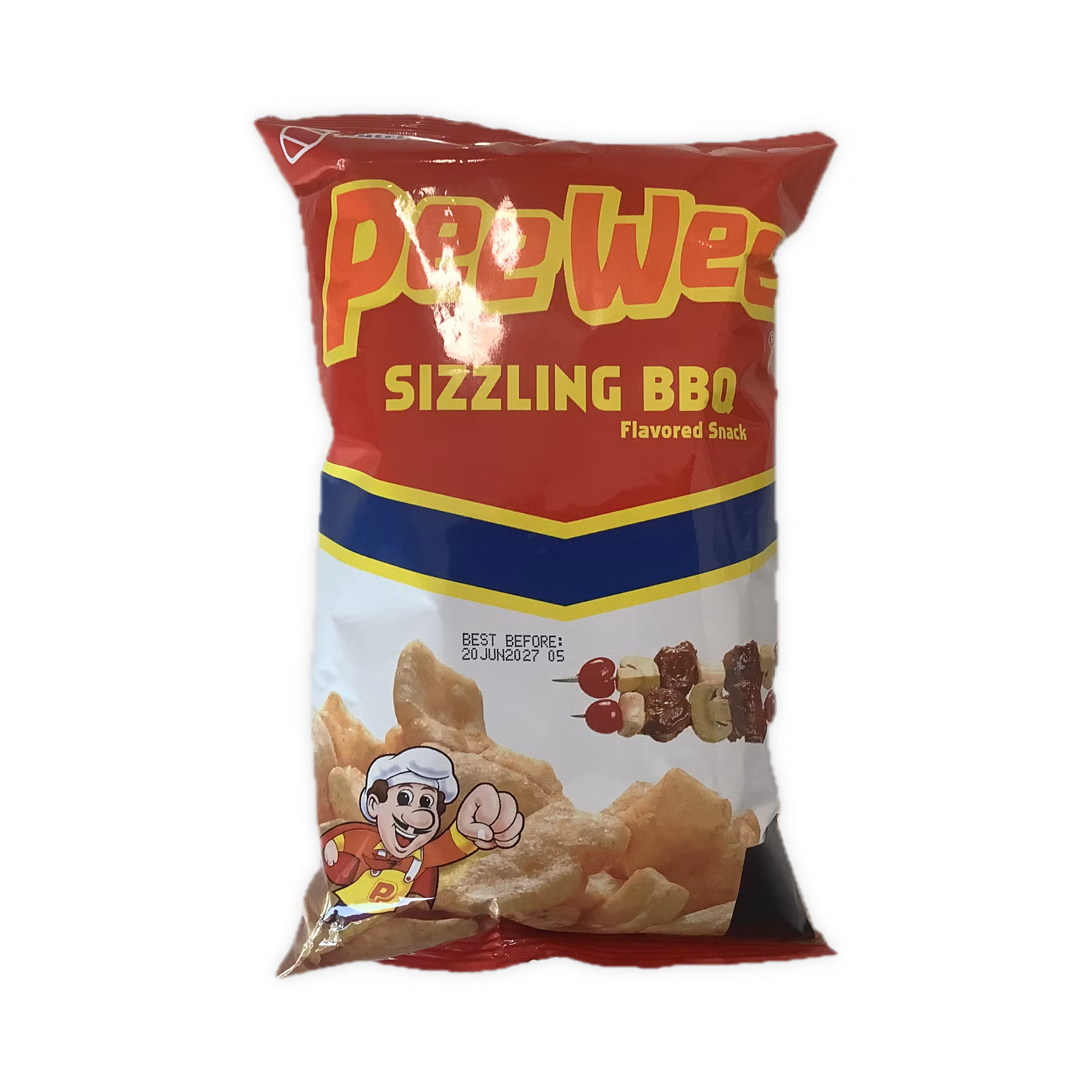 Peewee sizzling BBQ flavored snack