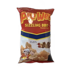 Peewee sizzling BBQ flavored snack