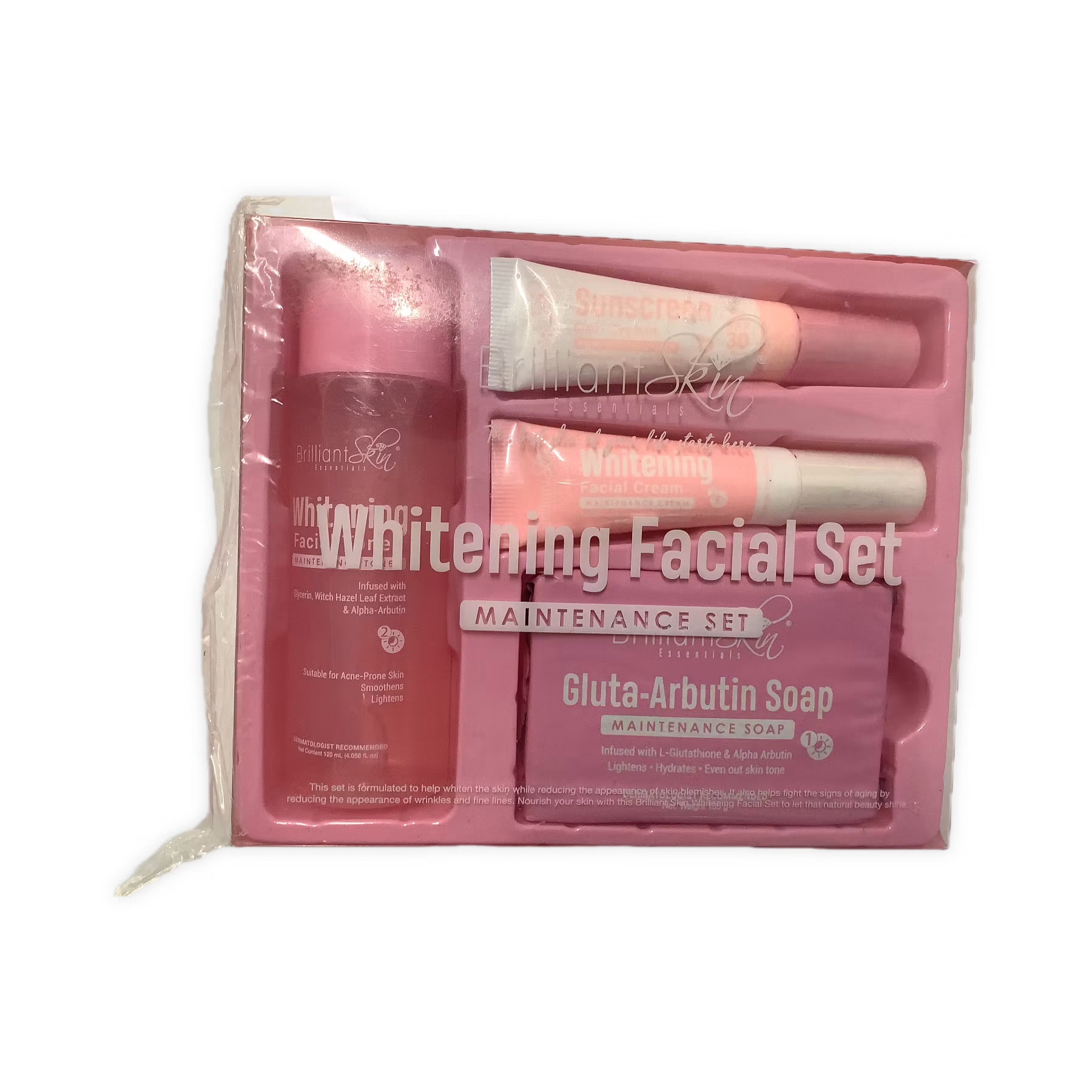 Brilliant whitening facial set