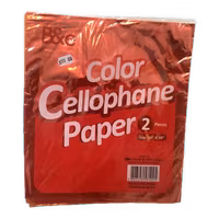 Color cellophane color red 36x39cm