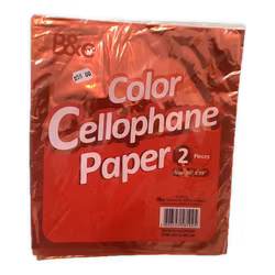 Color cellophane color red 36x39cm