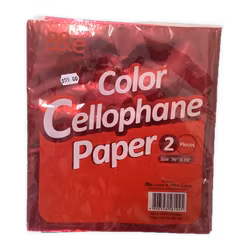 Color cellophane color pink 36x39cm