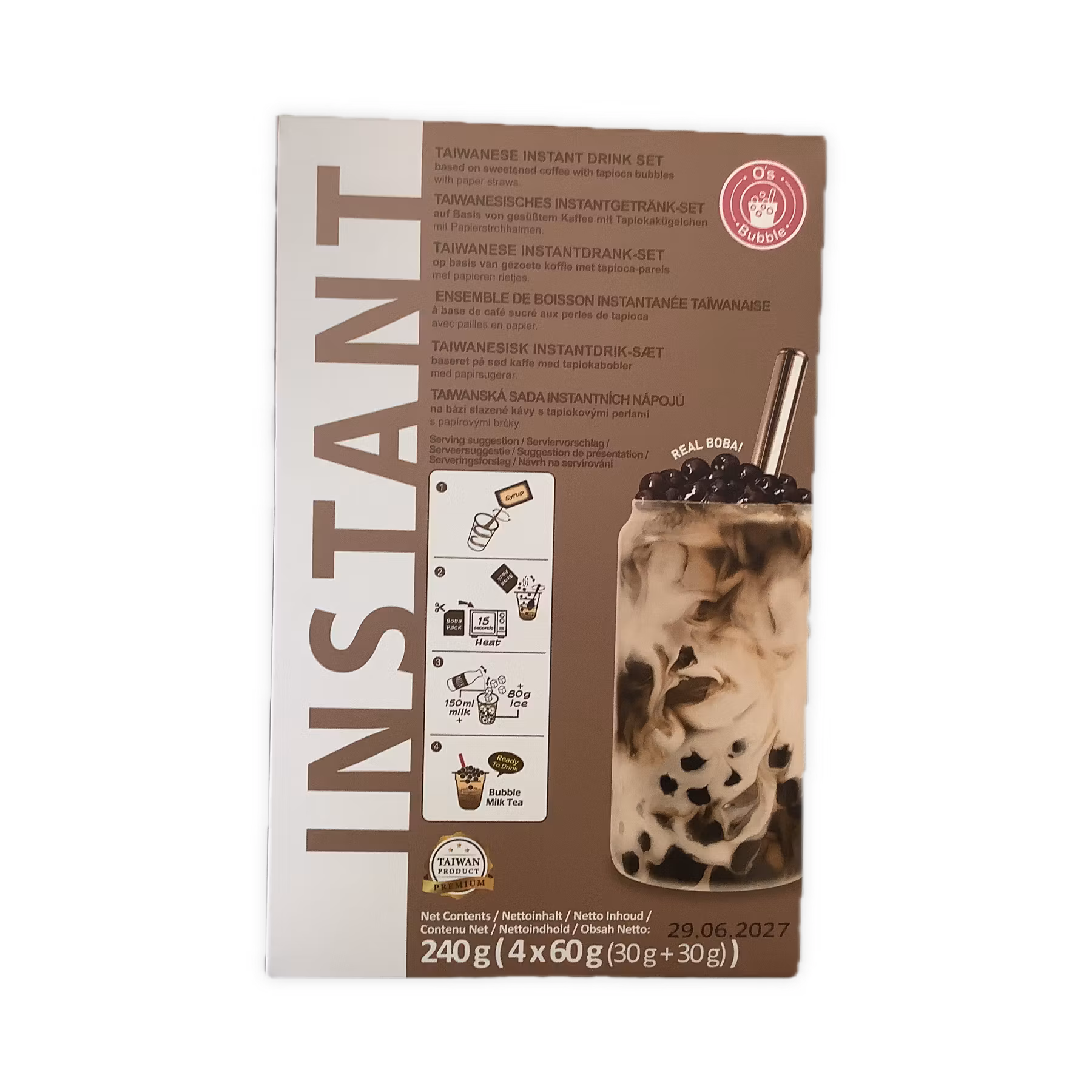 Instant marbling boba kit coffe 240g