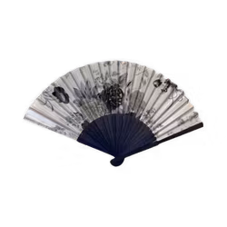 Handeld folding fan bamboo frame