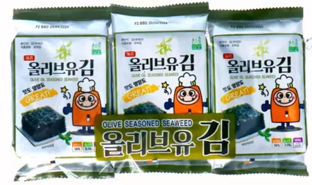 Garimi - Olive Oil Seaweed Snack Character Design 4.2g 3x