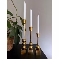 Ljusstake MLTN - GLOBUS - 2, Mässingsfärgad