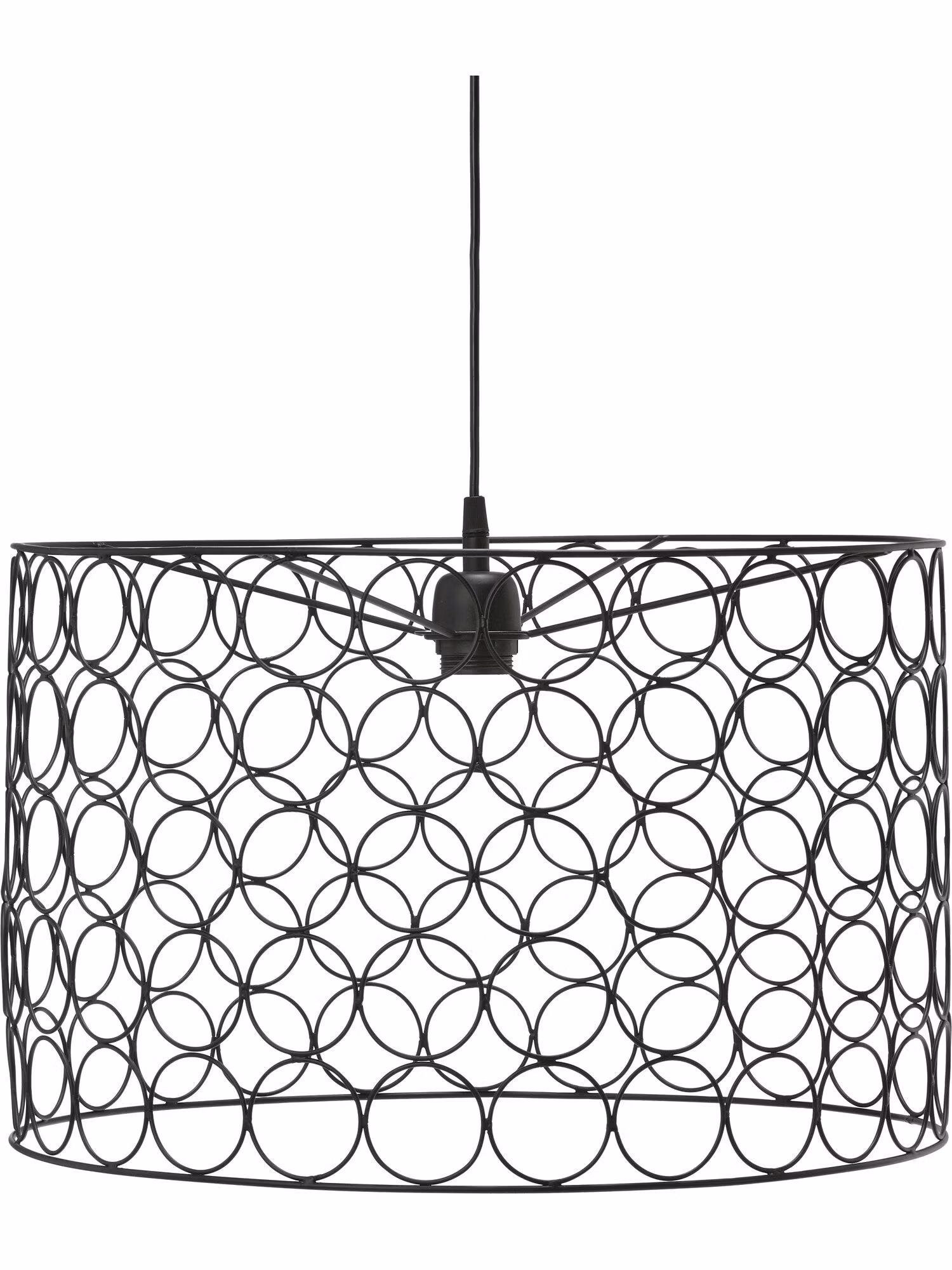 Ring taklampa Matt black 50cm