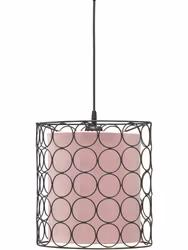 Ring Taklampa Svart Svart/Klar Rosa 30cm