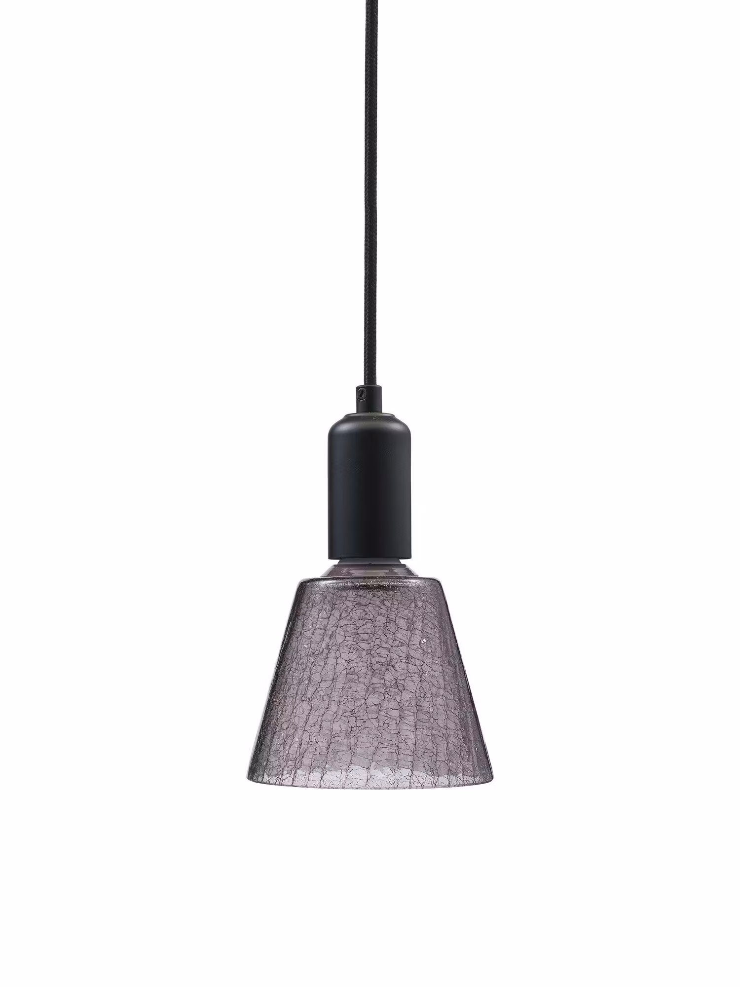 Tilda fönsterlampa E27, svart/smoky