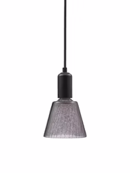 Tilda fönsterlampa E27, svart/smoky
