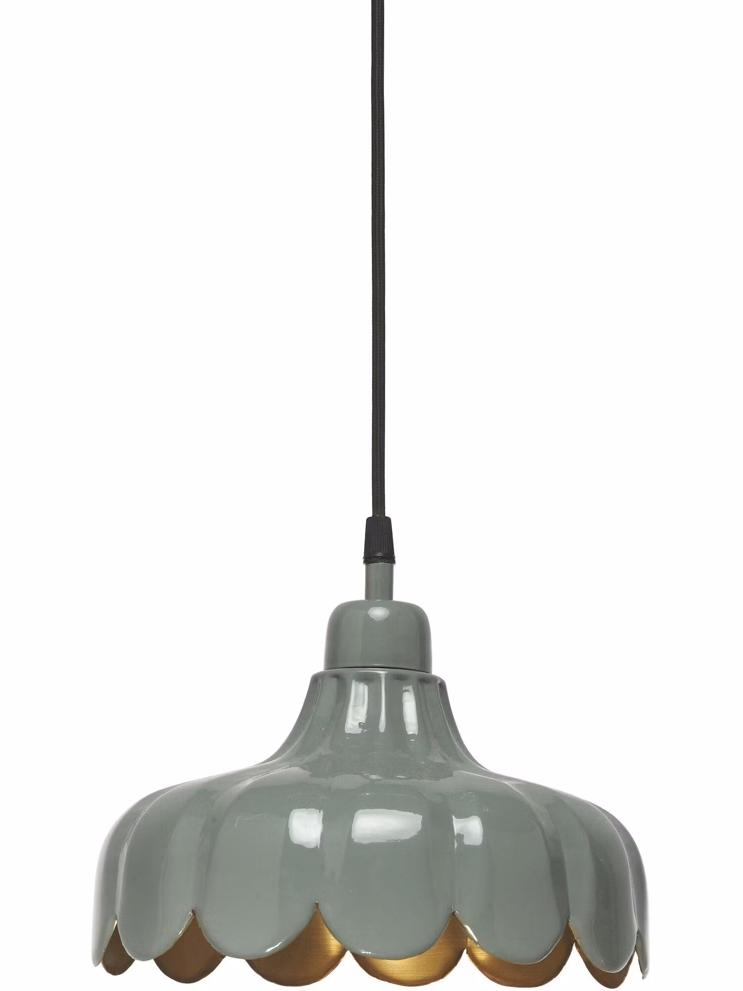 Wells tak/fönsterlam Grön/guld 24cm