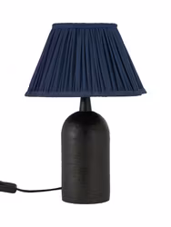 Riley Bordsslampa Svart/Blå 37cm