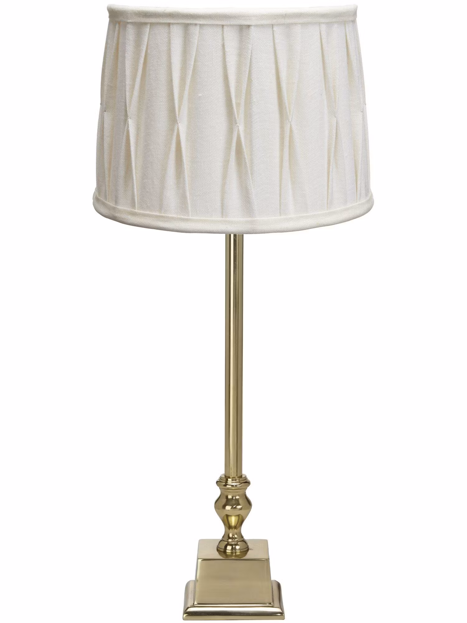 Linné bordslampa med stygn skärm 51cm