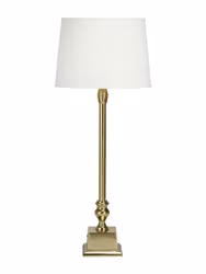 Linné bordslampa med lampskärm 62cm