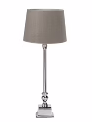 Linné bordslampa med lampskärm 62cm