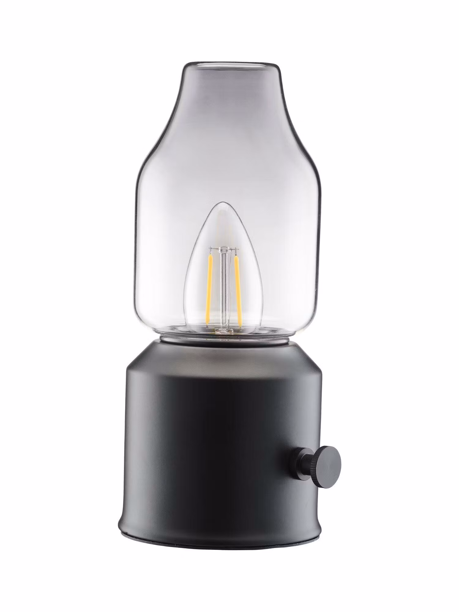 Lystra lampa IP44 Laddbar smoky