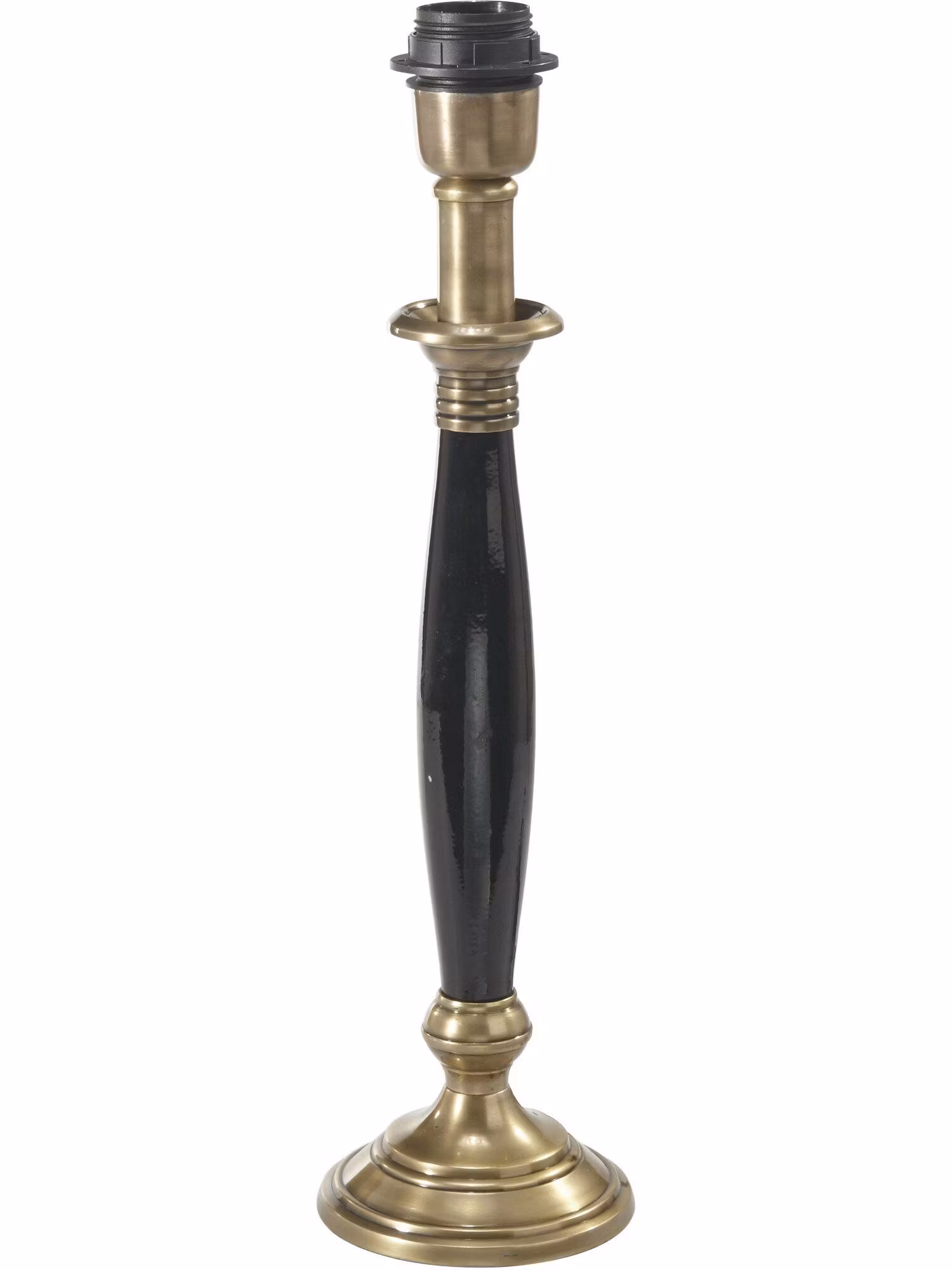 Madison Lampfot Svart/Antikmäss 43cm