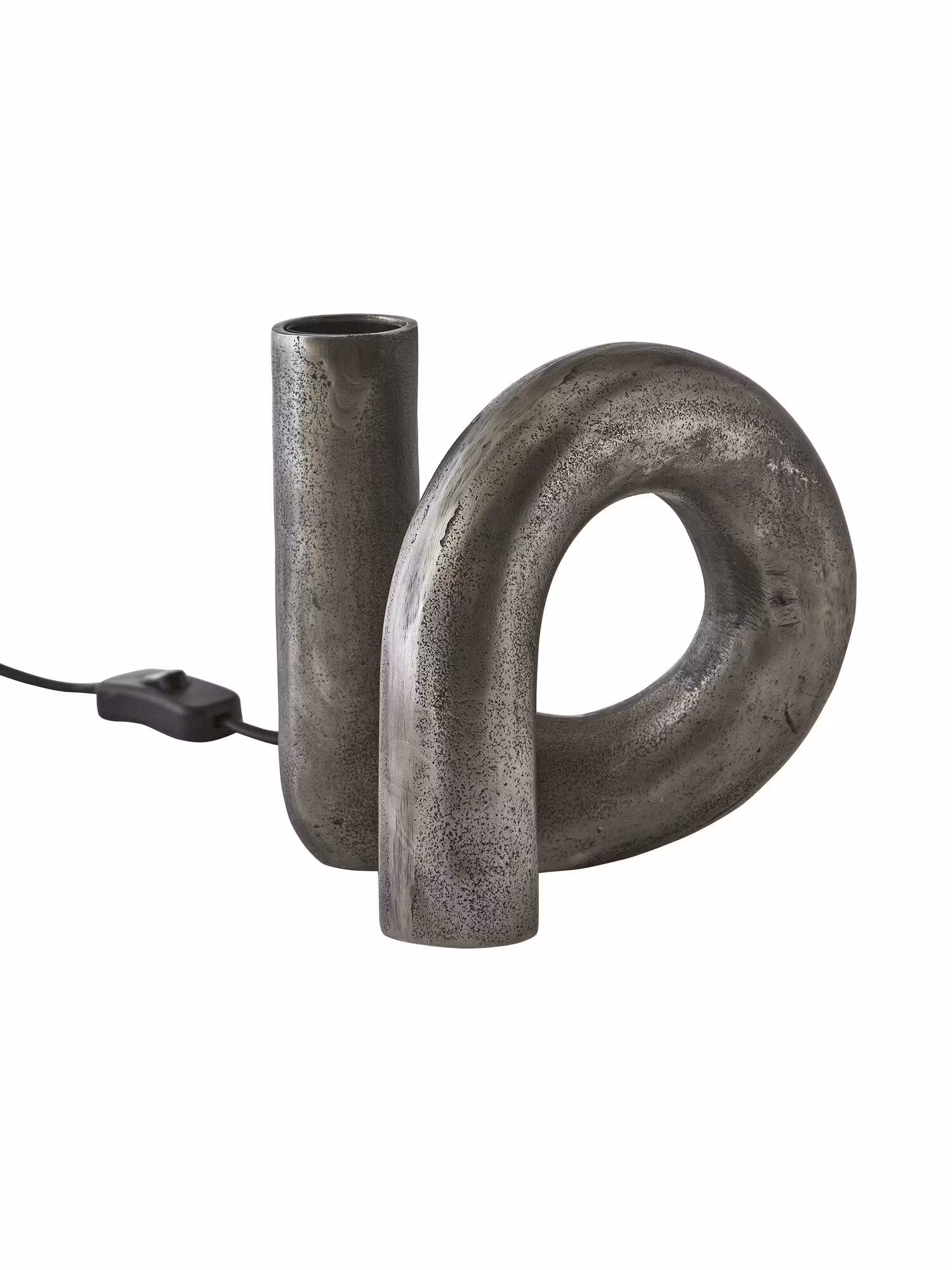 Notice Swirl lampfot Råsilver 18cm