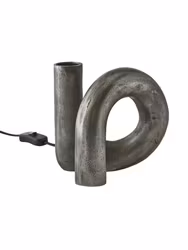 Notice Swirl lampfot Råsilver 18cm