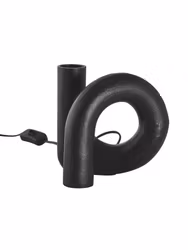 Notice Swirl lampfot Råsvart 18cm