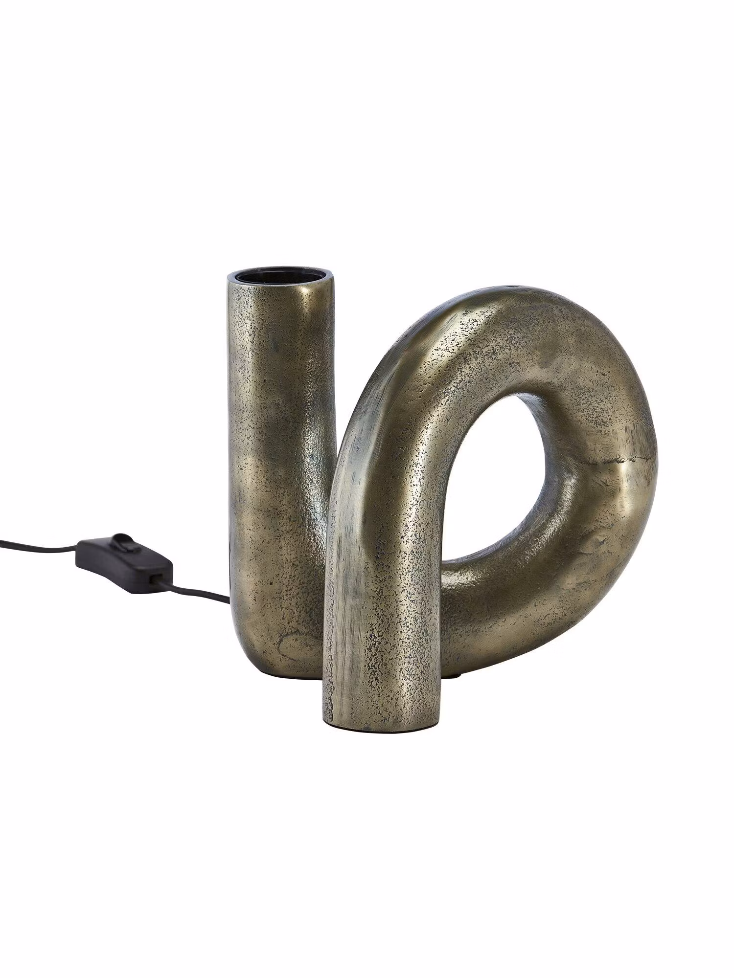 Notice Swirl lampfot Råmässing 18cm