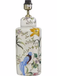 Li Na Lampfot Vit/mönstrad 46cm