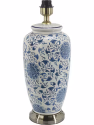 Li Jing Lampfot Vit/Blå 49cm