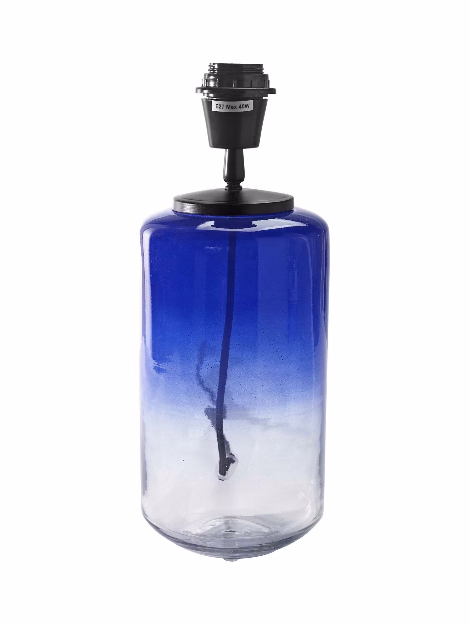 Gunnie lampfot Glas//Blå 30cm