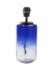 Gunnie lampfot Glas//Blå 30cm