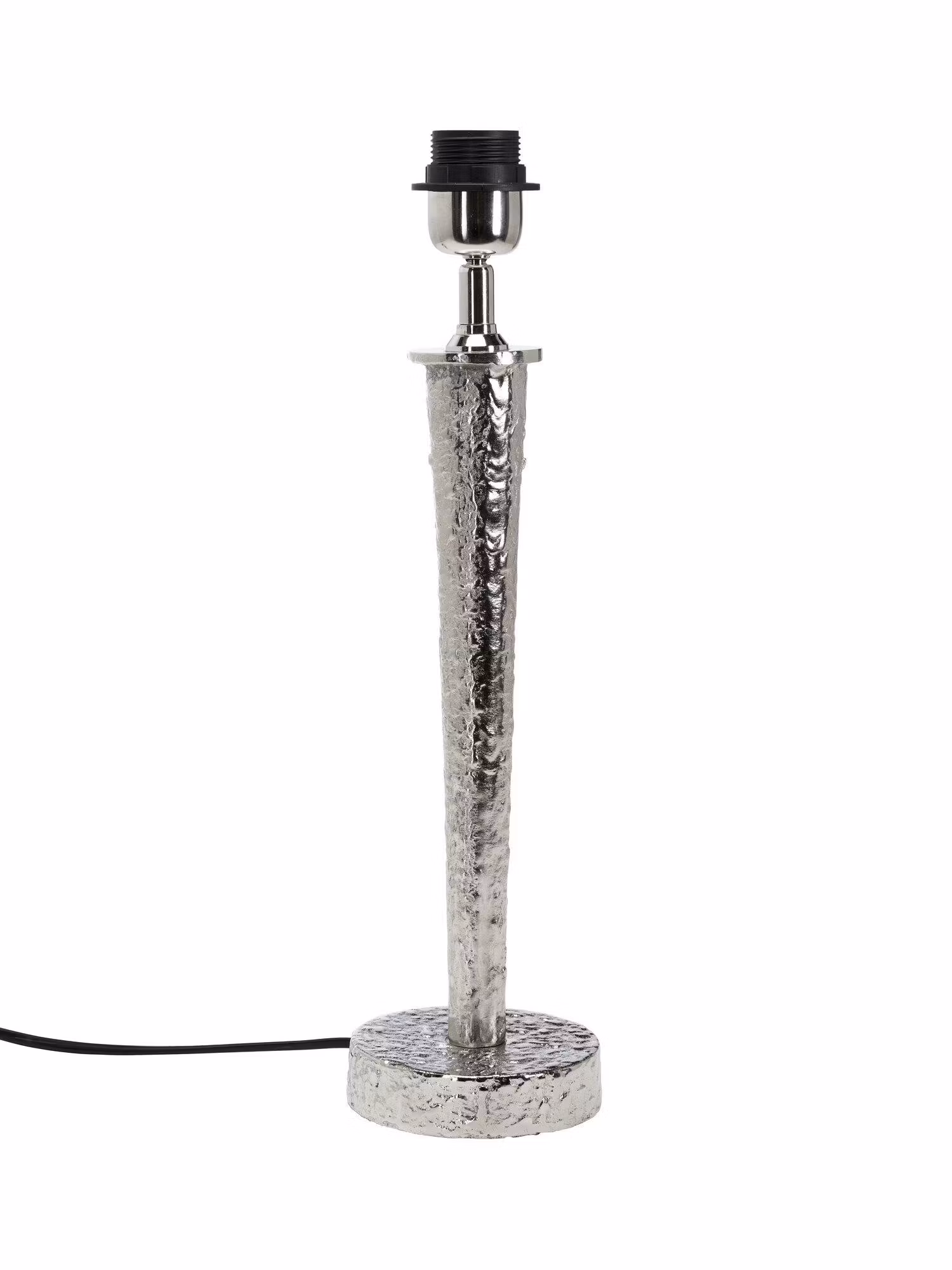 Bob lampfot Silver 43 cm