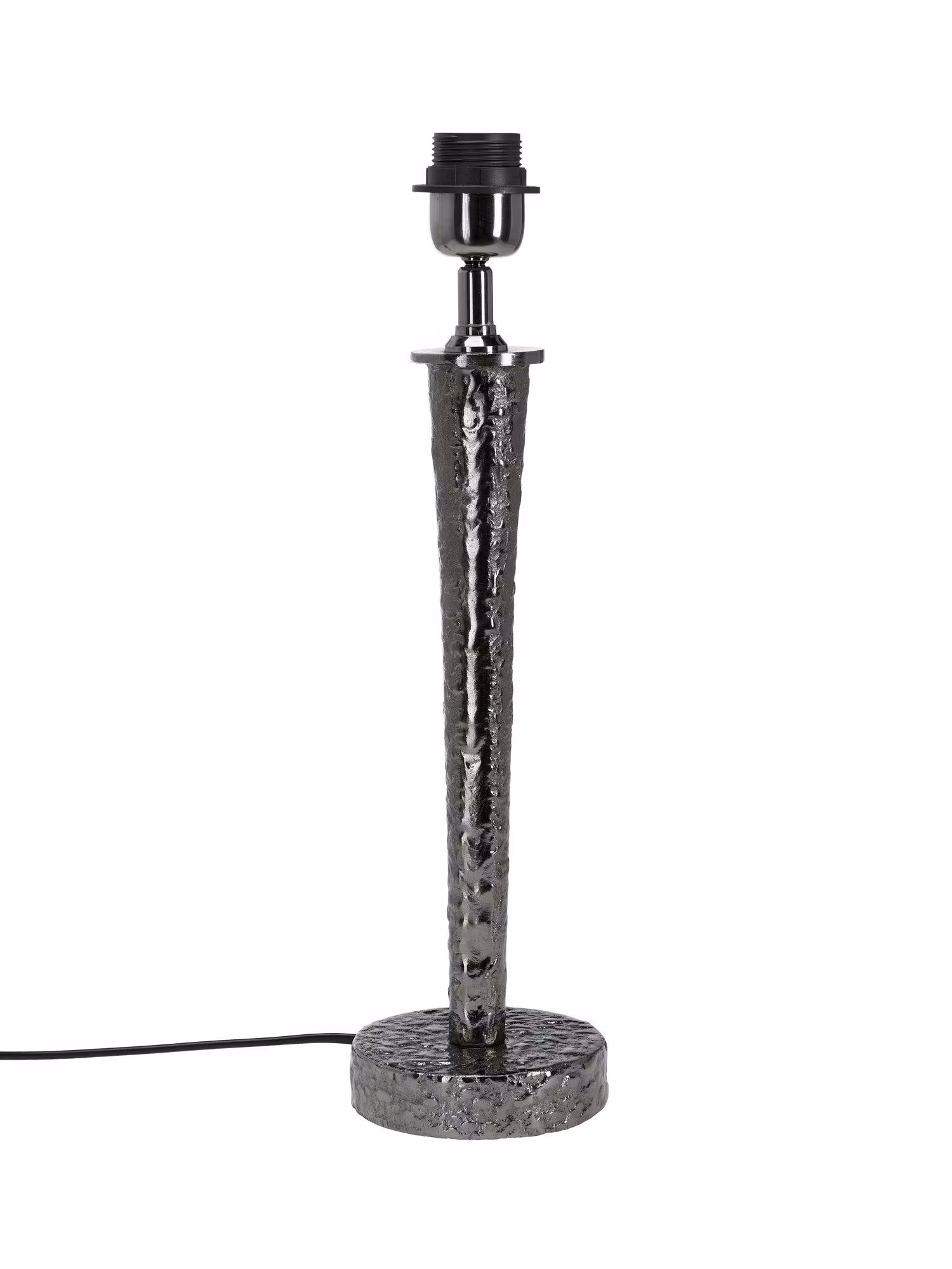 Bob lampfot Svart nickel 43 cm