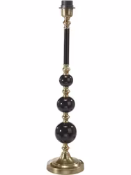 Abbey Lampfot Svart/Antikmäss 60cm