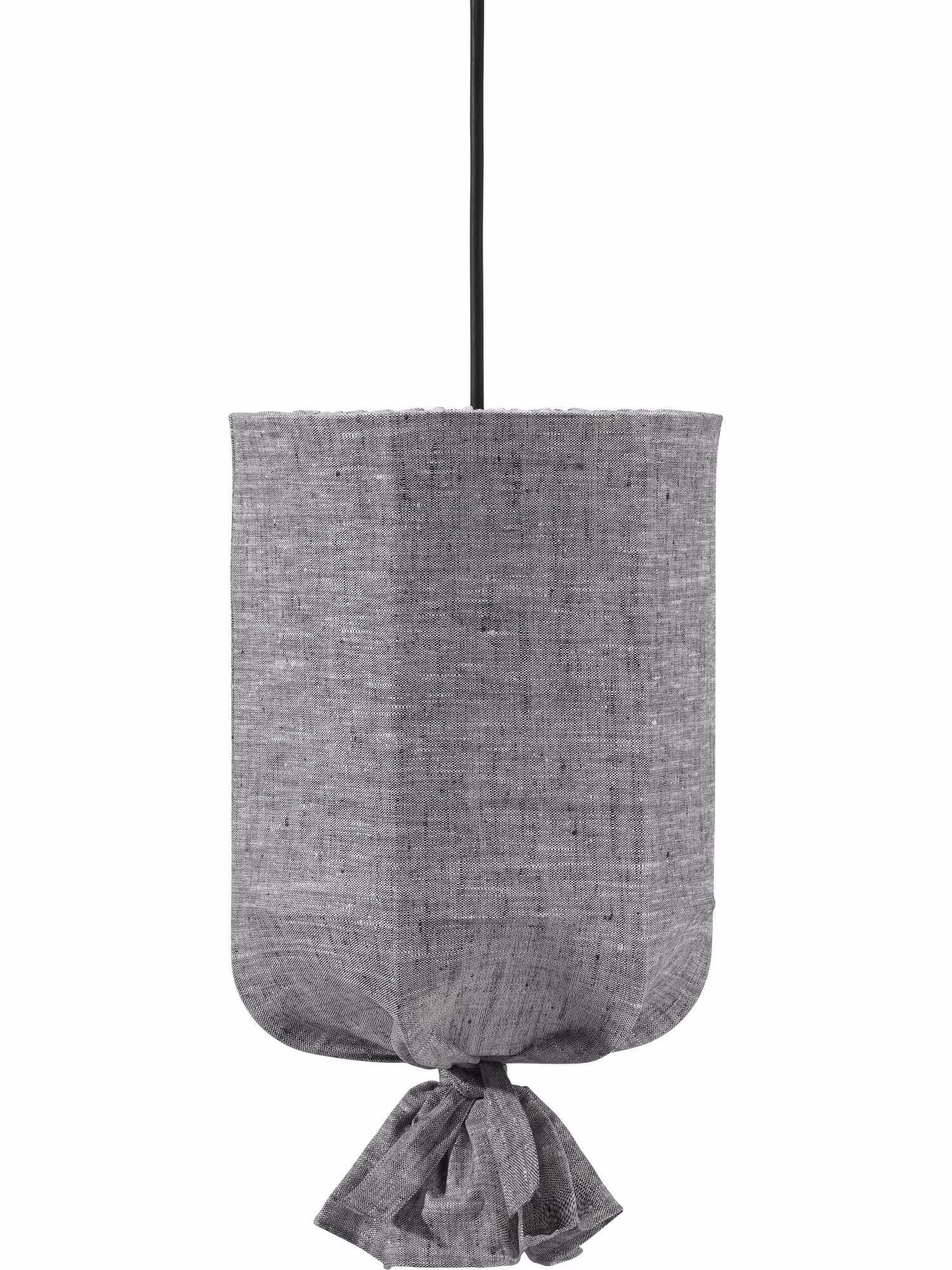 Round Outdoor Lin Gråsvart 30cm