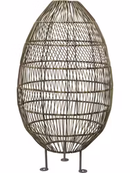 Hanoi Golvskärm Natur 100cm