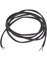 Lampsladd 5m Black, Flat 2x0,75