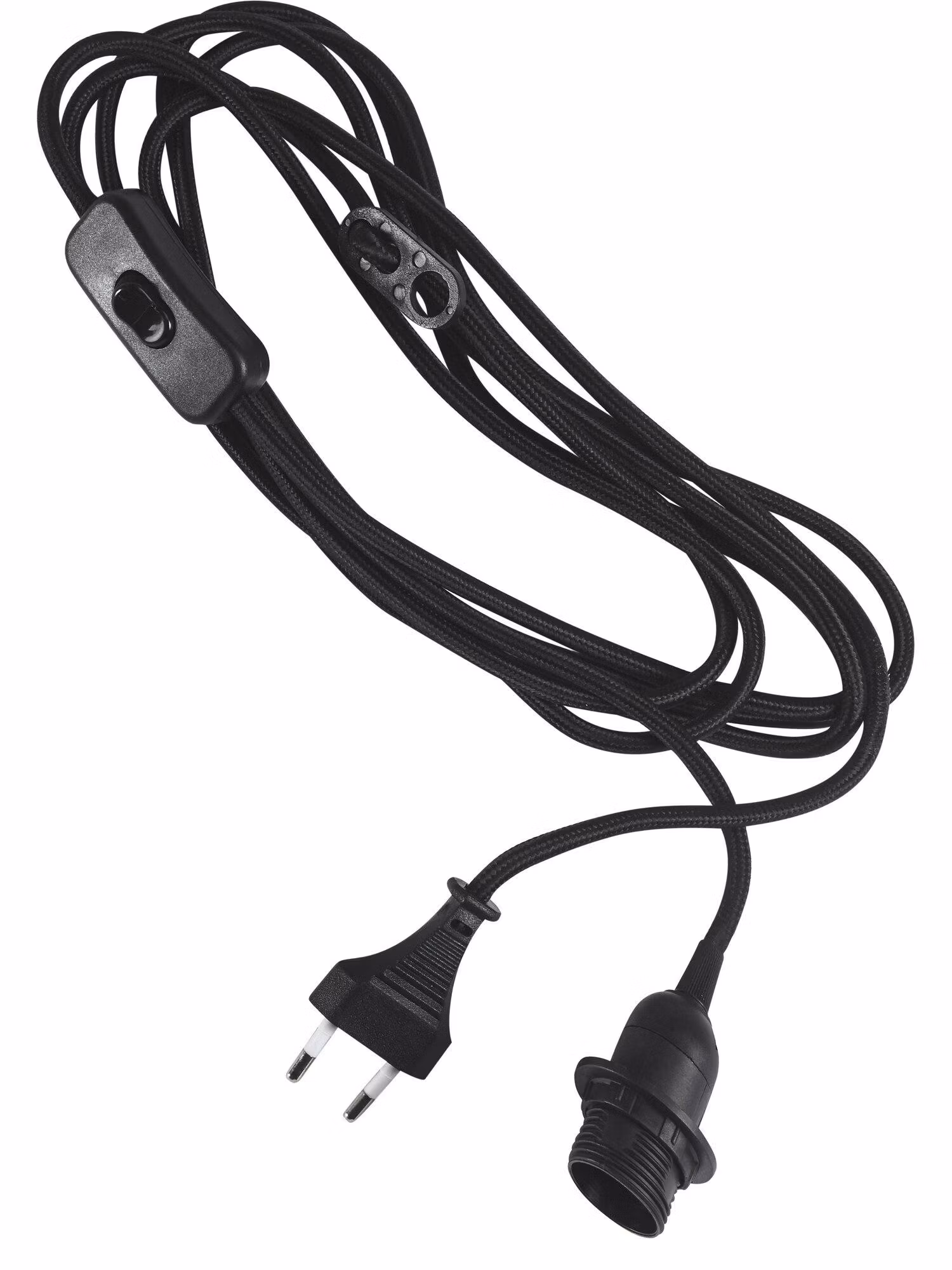 Sladdställ textil SV 3,5m med brytare E14