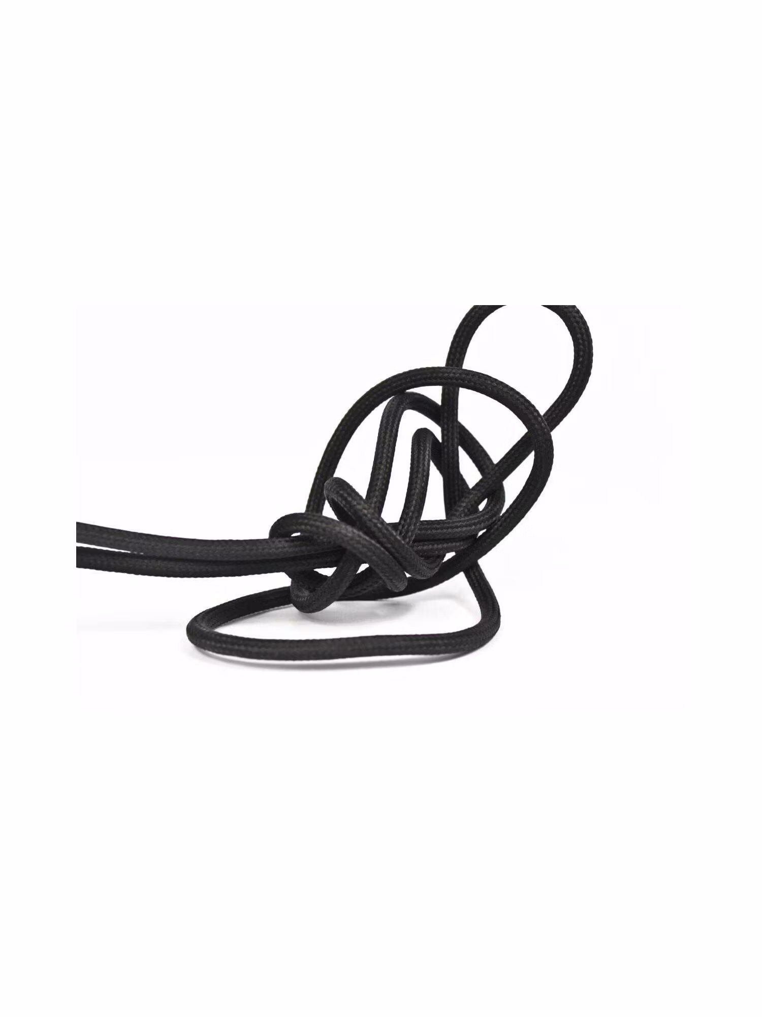 Textilkabel Svart 5m